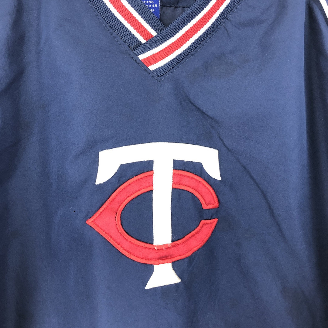 GENUINE MERCHANDISE MLB MINNESOTA TWINS Minnesota Twins V-neck warm-up pullover Men's M /eaa440290