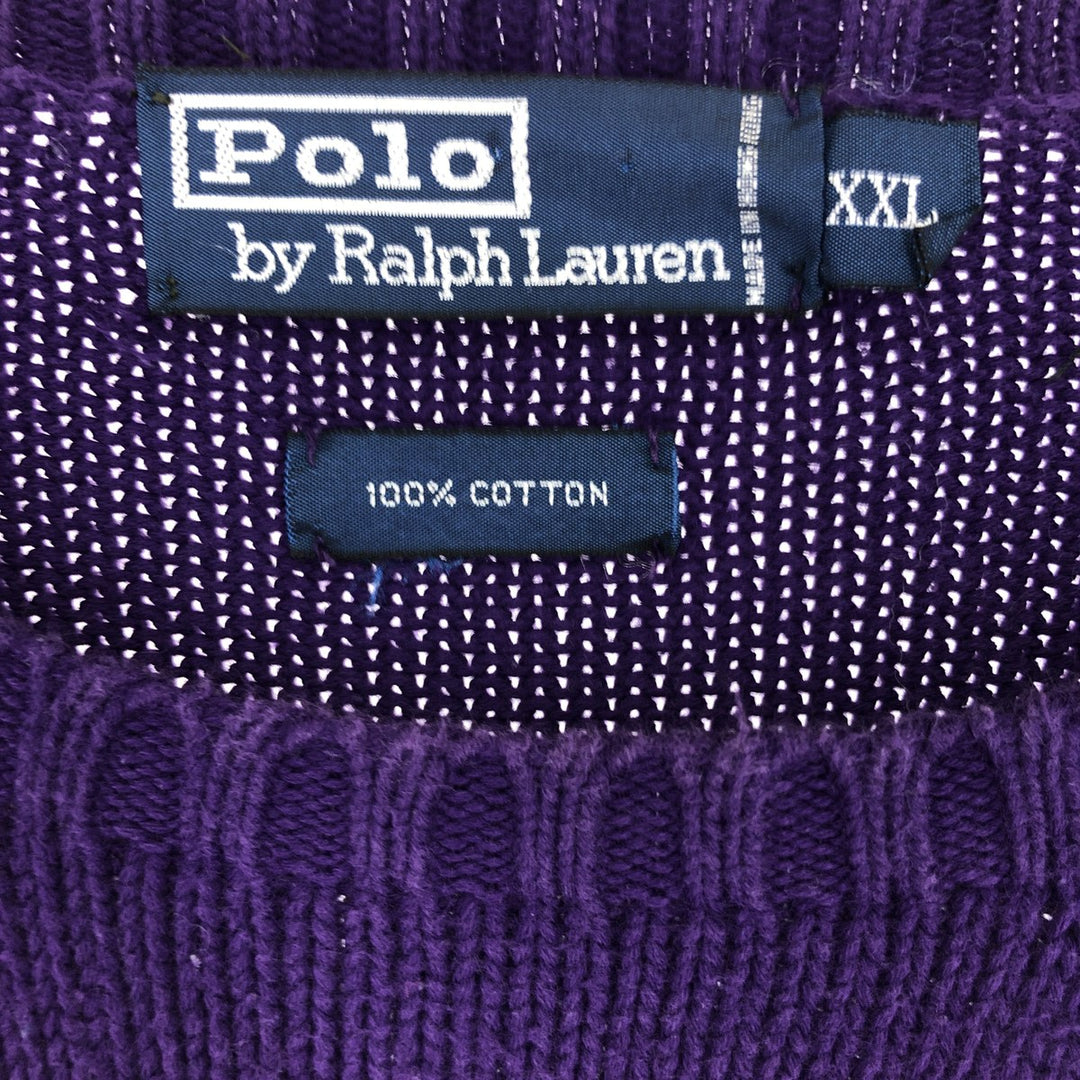 Ralph Lauren POLO by Ralph Lauren Cotton Knit Sweater Men's XXL /eaa440302