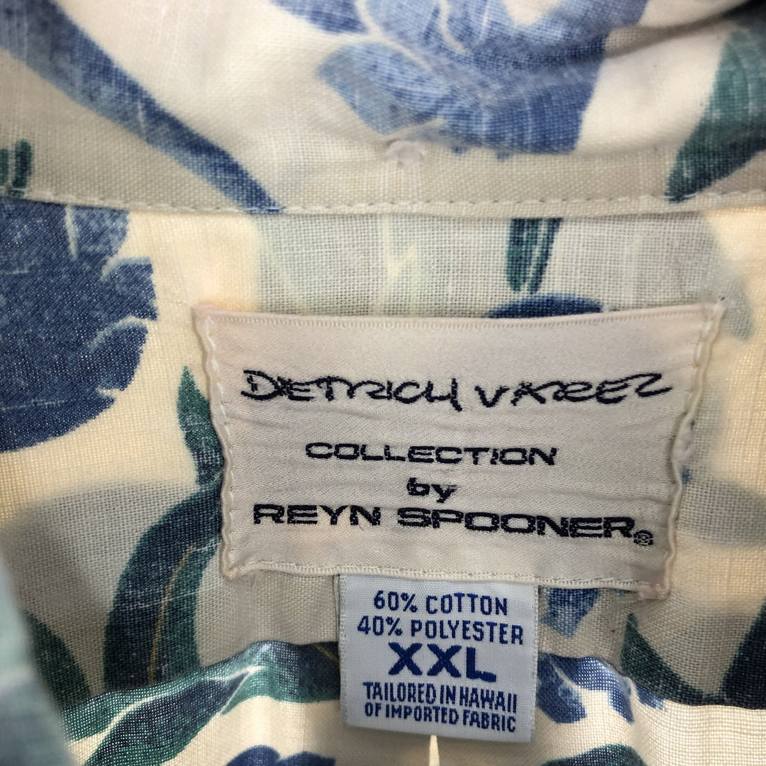 90'S Reyn Spooner DIETRICH VAREZ COLLECTION Dolphin Pattern Button-Down Hawaiian Aloha Shirt Made in Hawaii Men's XXL /eaa440429