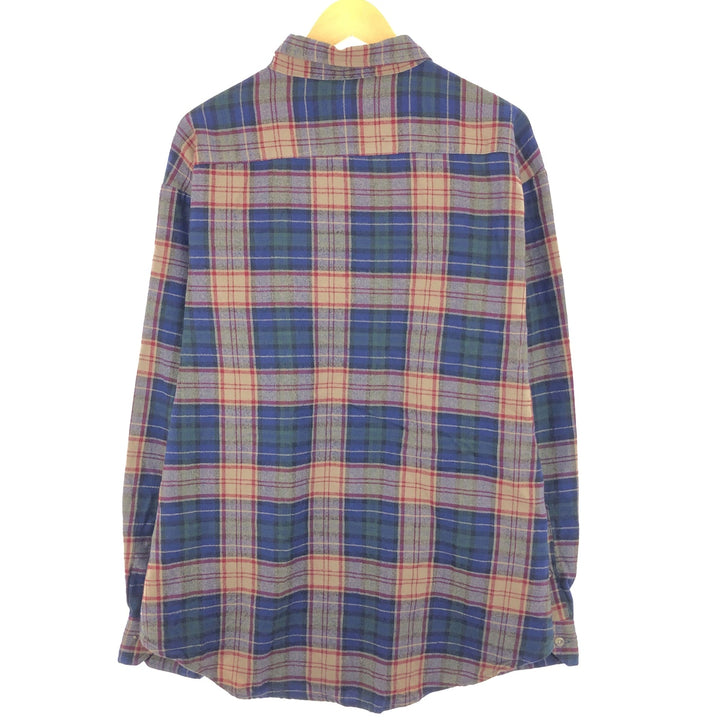 PRIVATE CLUB Long Sleeve Flannel Check Shirt Men's XXL /eaa440460