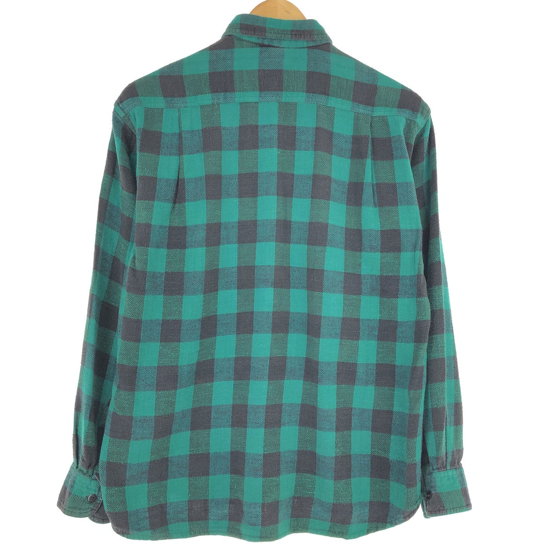 SPURT Buffalo Check Long Sleeve Light Flannel Check Shirt Men's S Vintage /eaa440463