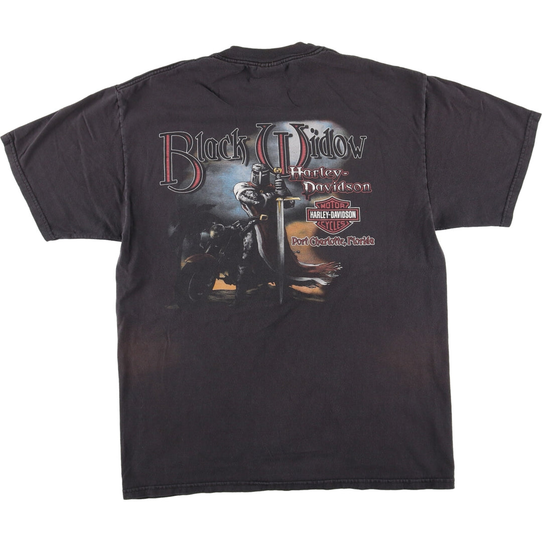 00'S Harley-Davidson Motorcycle Bike T-shirt Made in USA Men's L /eaa440540