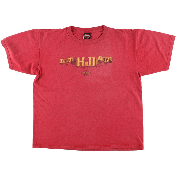 00'S Harley-Davidson Motorcycle Bike T-shirt Made in USA Men's XL /eaa440544