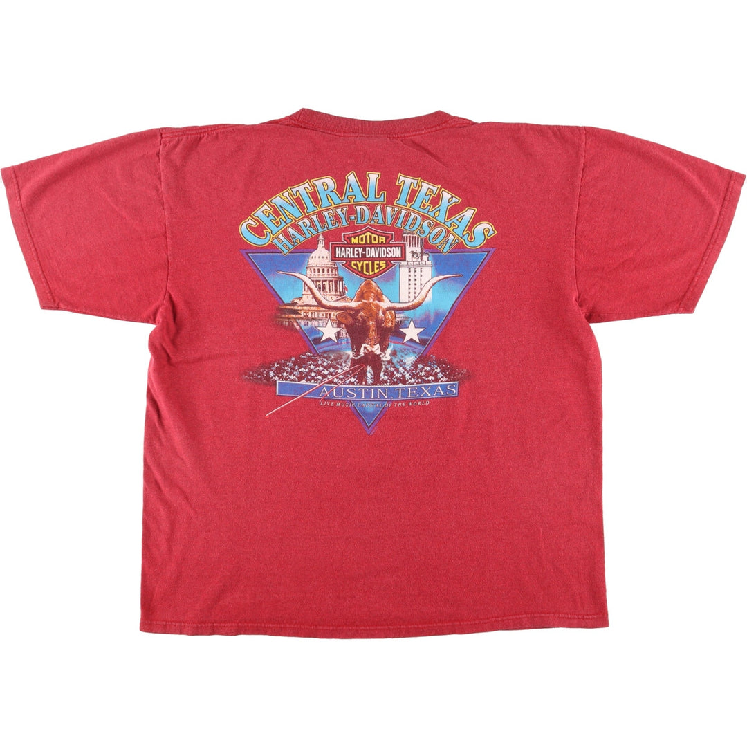 00'S Harley-Davidson Motorcycle Bike T-shirt Made in USA Men's XL /eaa440544