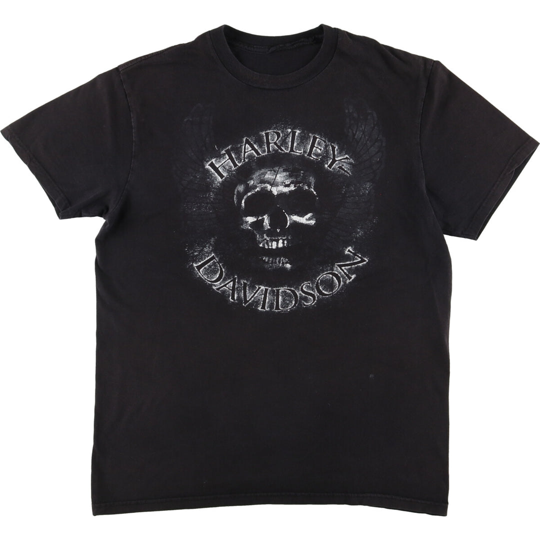 Harley-Davidson Skull Pattern Motorcycle Bike T-shirt Men's L /eaa440550