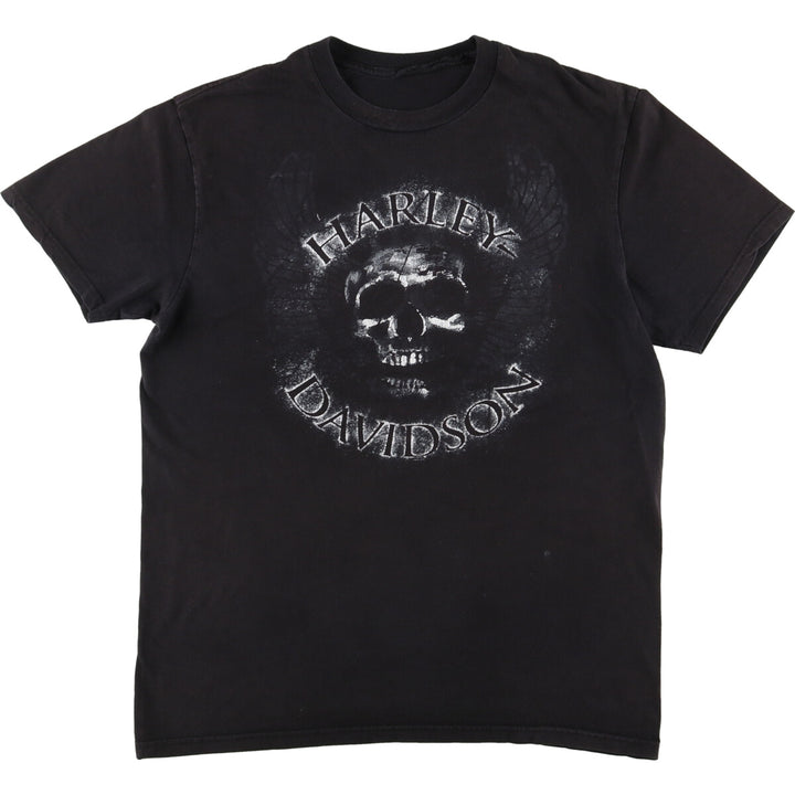 Harley-Davidson Skull Pattern Motorcycle Bike T-shirt Men's L /eaa440550