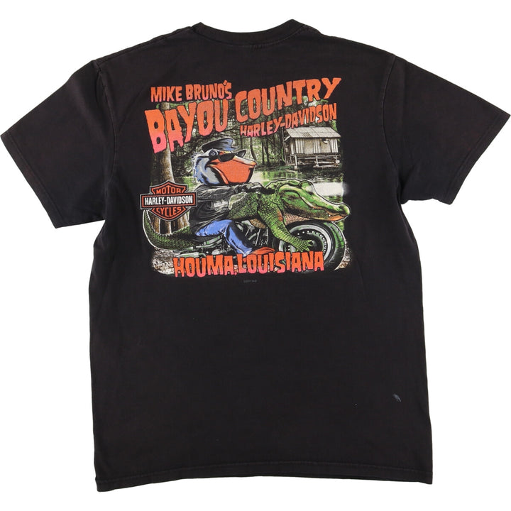 Harley-Davidson Skull Pattern Motorcycle Bike T-shirt Men's L /eaa440550