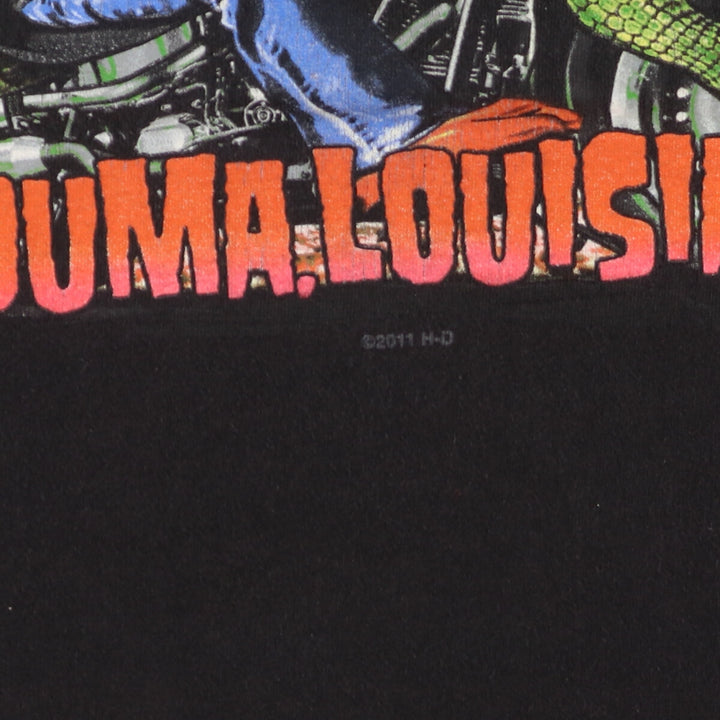 Harley-Davidson Skull Pattern Motorcycle Bike T-shirt Men's L /eaa440550