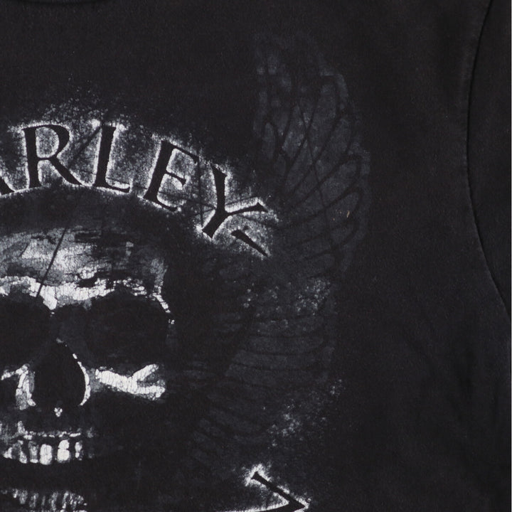 Harley-Davidson Skull Pattern Motorcycle Bike T-shirt Men's L /eaa440550