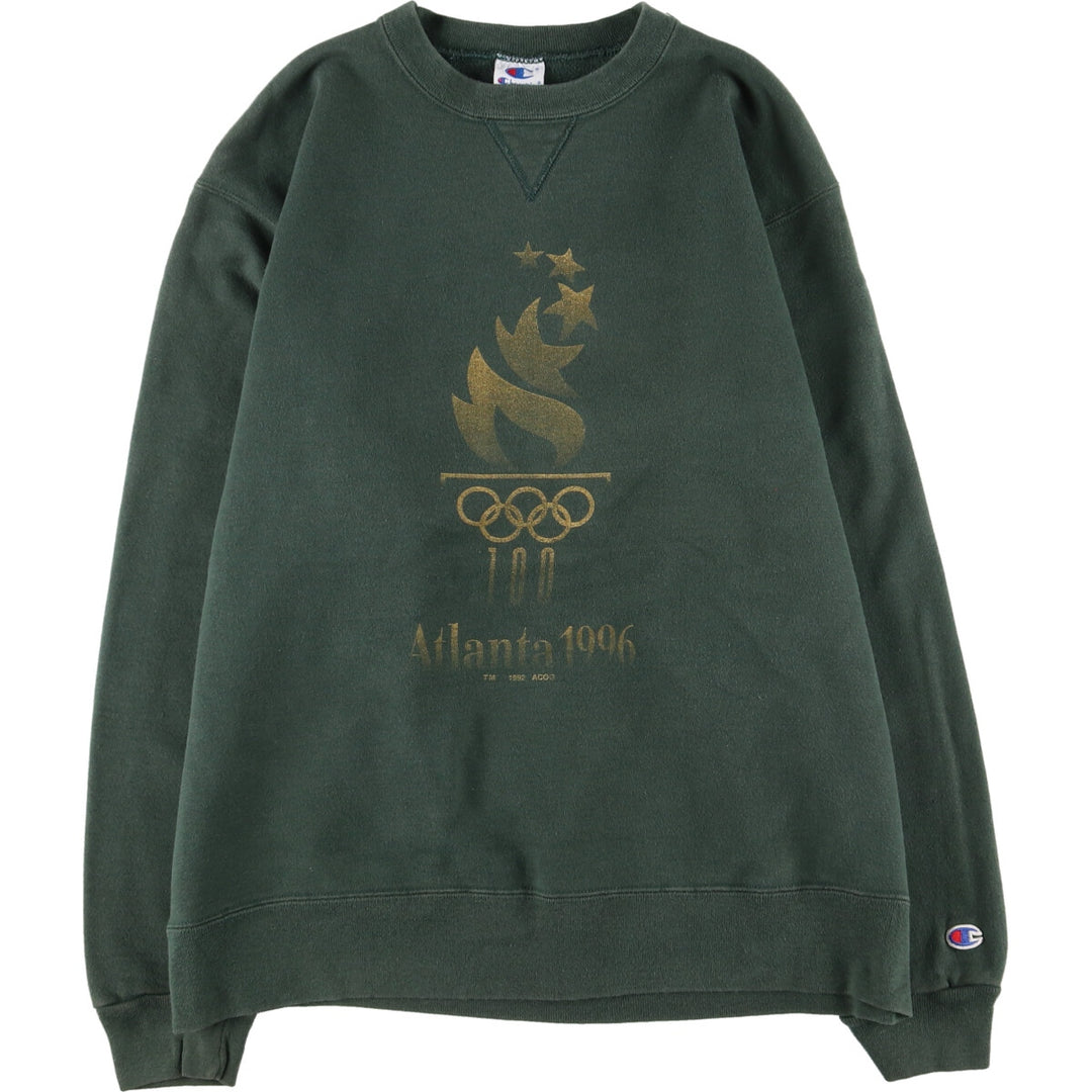 90'S Champion Atlanta Olympics 1996 Printed Sweatshirt Trainer Made in USA Men's XXL Vintage /eaa440599
