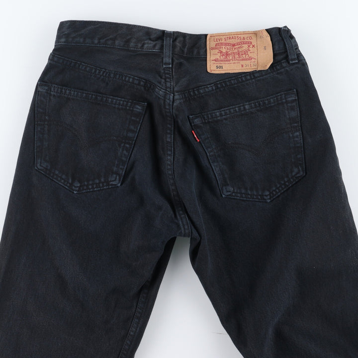 90'S Levi's 501 Black Denim Straight Denim Pants Made in France Men's W30 Vintage /eaa440723