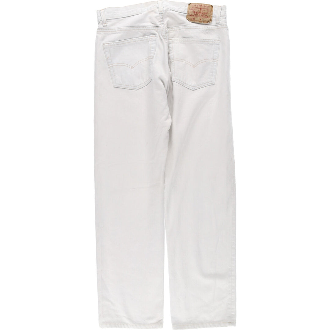 90'S Levi's 501 White Denim Straight Denim Pants Made in USA Men's W32 Vintage /eaa440768