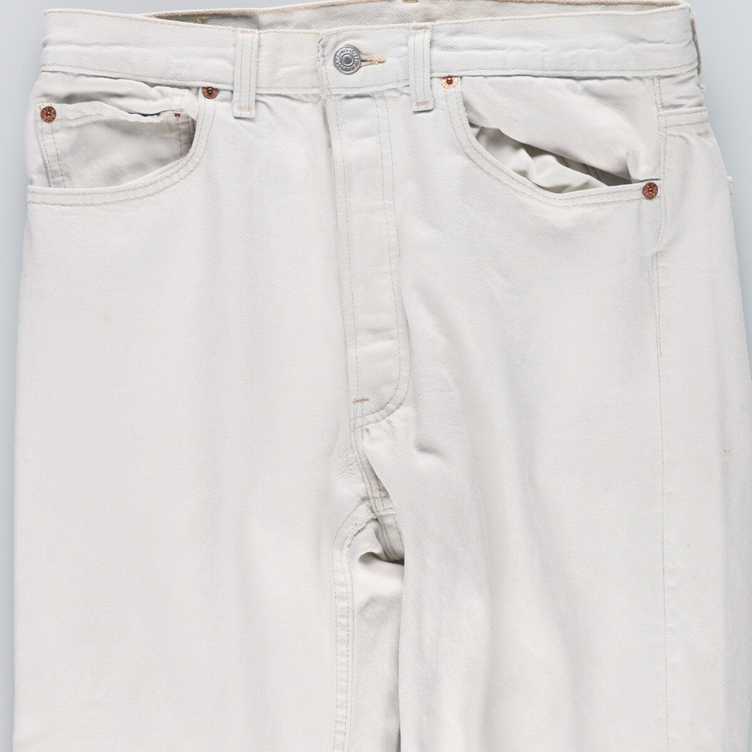 90'S Levi's 501 White Denim Straight Denim Pants Made in USA Men's W32 Vintage /eaa440768