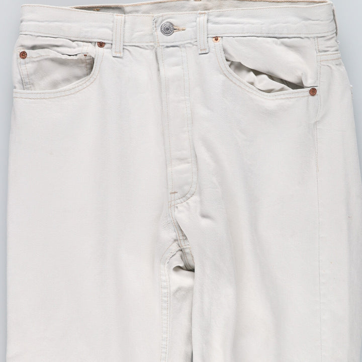 90'S Levi's 501 White Denim Straight Denim Pants Made in USA Men's W32 Vintage /eaa440768