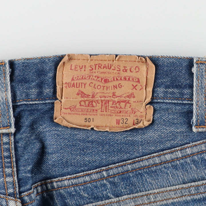 80'S Levi's 501 Straight Denim Pants Made in USA Men's W32 Vintage /eaa440789