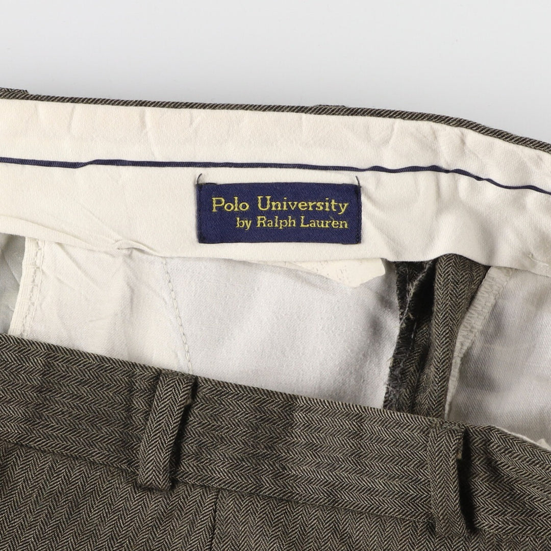 Ralph Lauren POLO UNIVERSITY Two-pleat slacks pants for men, size W36 / eaa440794