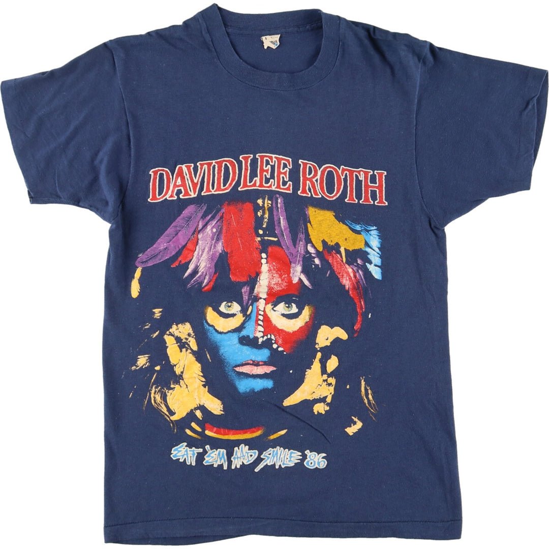 80's SCREEN STARS DAVID LEE ROTH Band T-Shirt Band T Made in USA Men's S Vintage /eaa440845