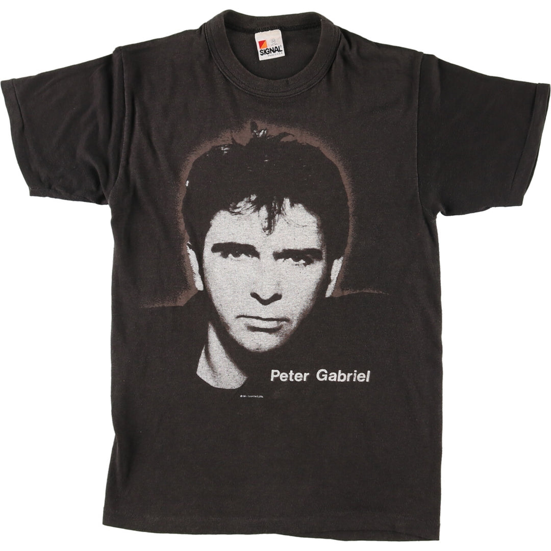 80's SIGNAL Peter Gabriel band T-shirt, USA made, men's M, vintage /eaa440850