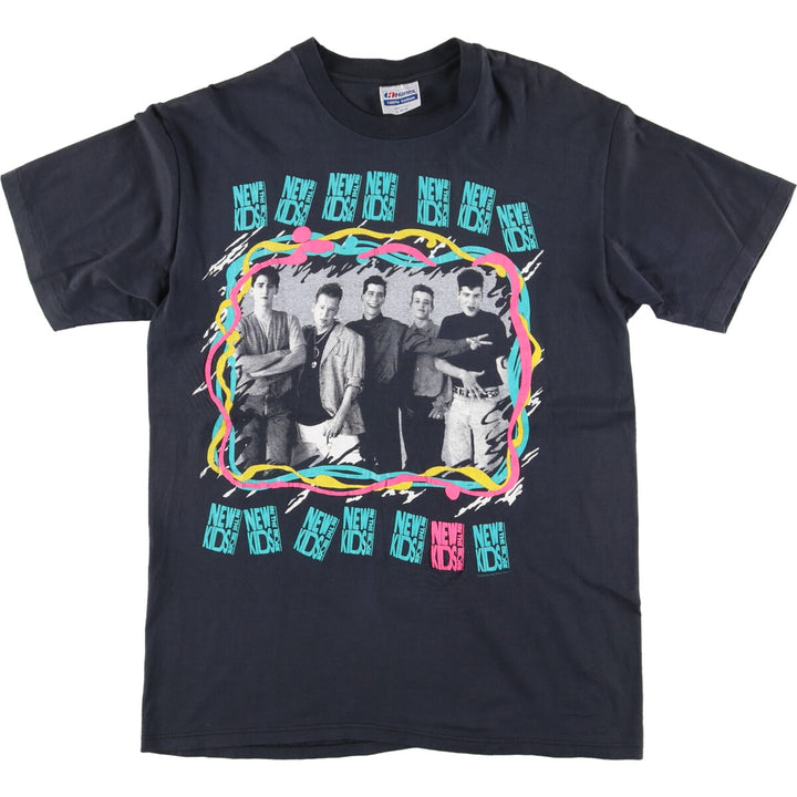 80'S Hanes New Kids on the Block Band T-Shirt, Made in USA, Men's L, Vintage /eaa440856