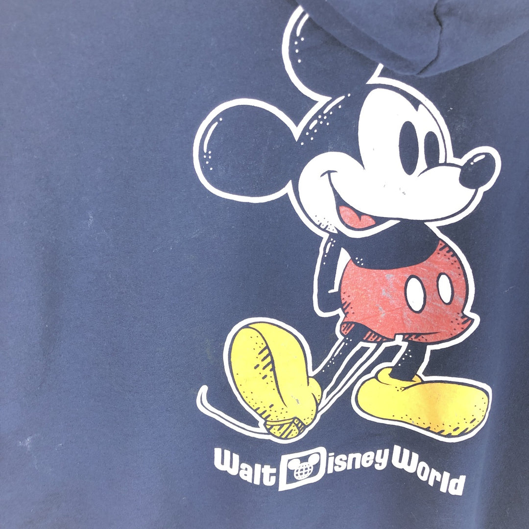 00'S Disney MICKEY MOUSE Mickey Mouse Sweat Full Zip Hoodie Men's XXL /eaa440899