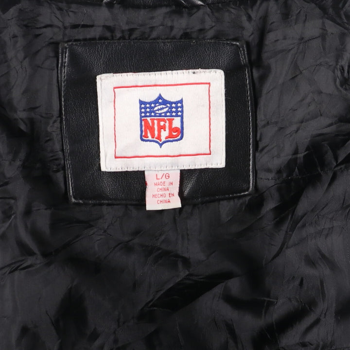 NFL LOS ANGELES RAMS Faux Leather Jacket Men's L /eaa440914