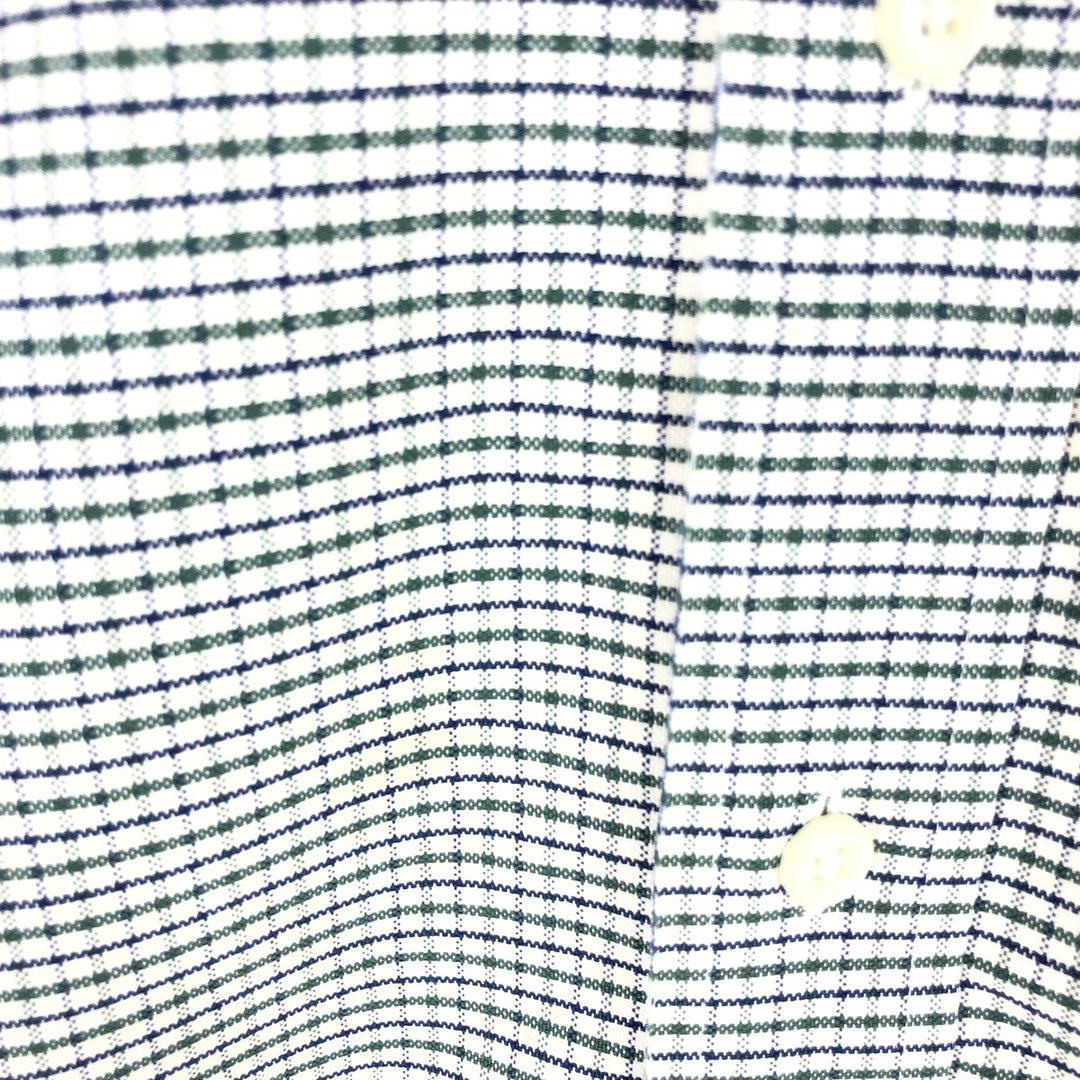 00'S LLBean Long Sleeve Button Down Check Shirt Men's L /eaa440983