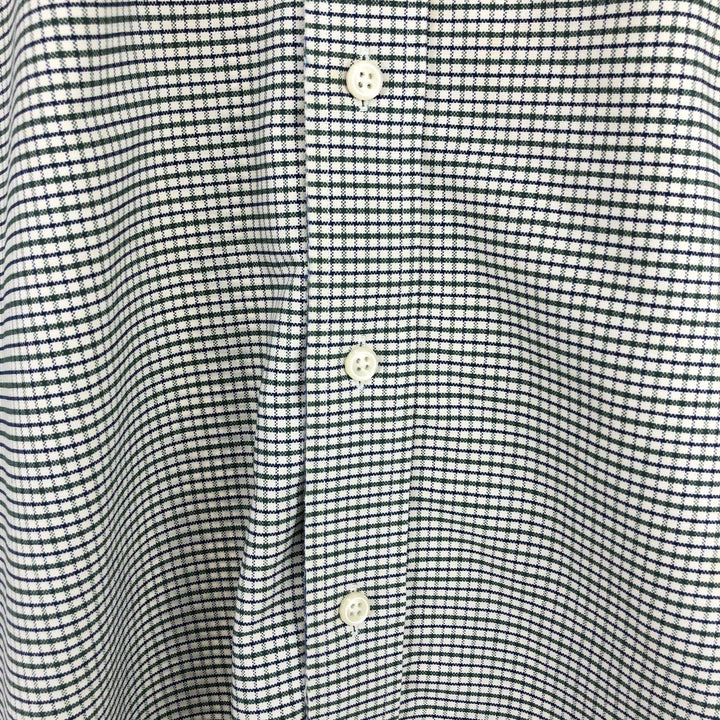 00'S LLBean Long Sleeve Button Down Check Shirt Men's L /eaa440983