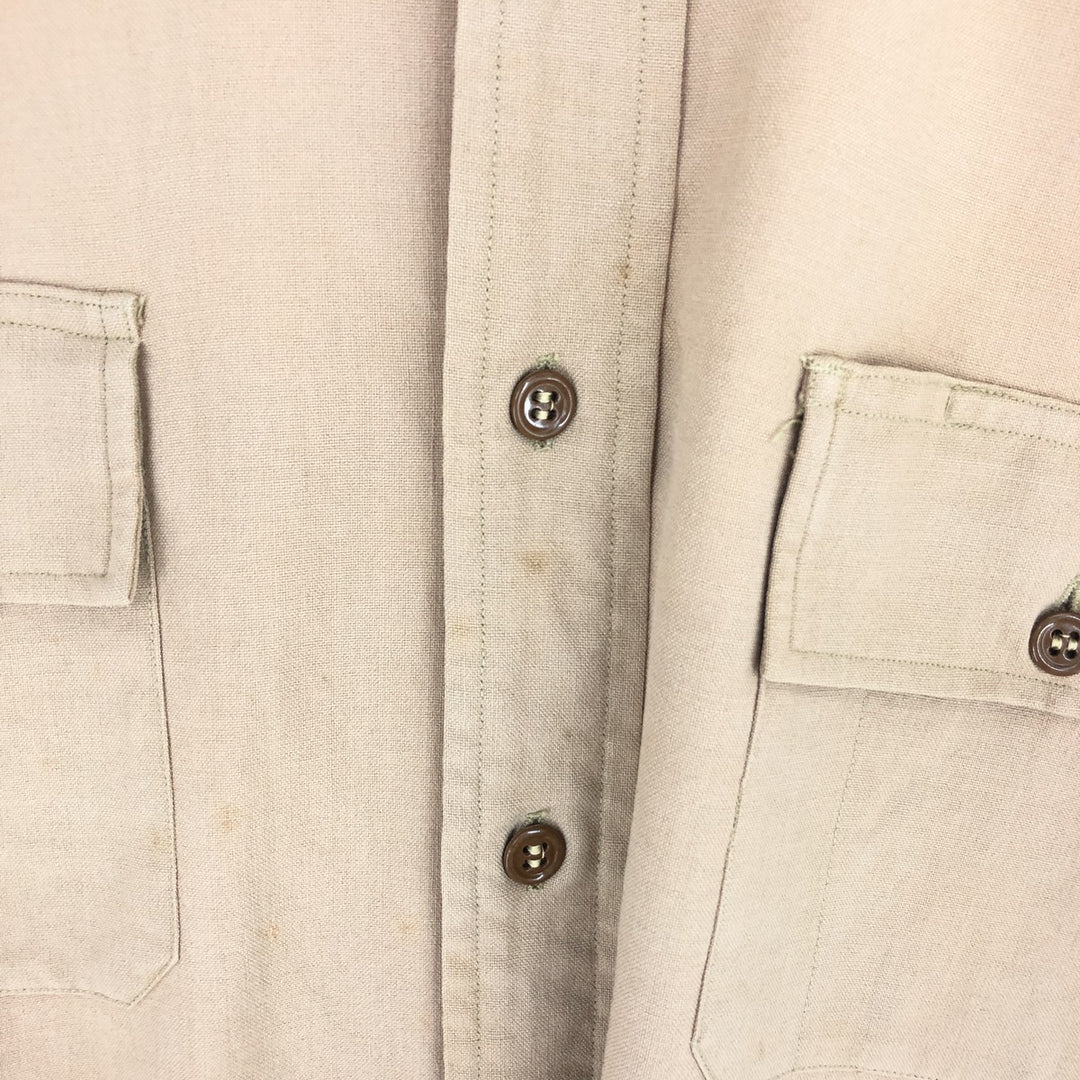 70'S ARMY OFFICERS Military Officer Shirt Made in USA Men's L Vintage /eaa440989
