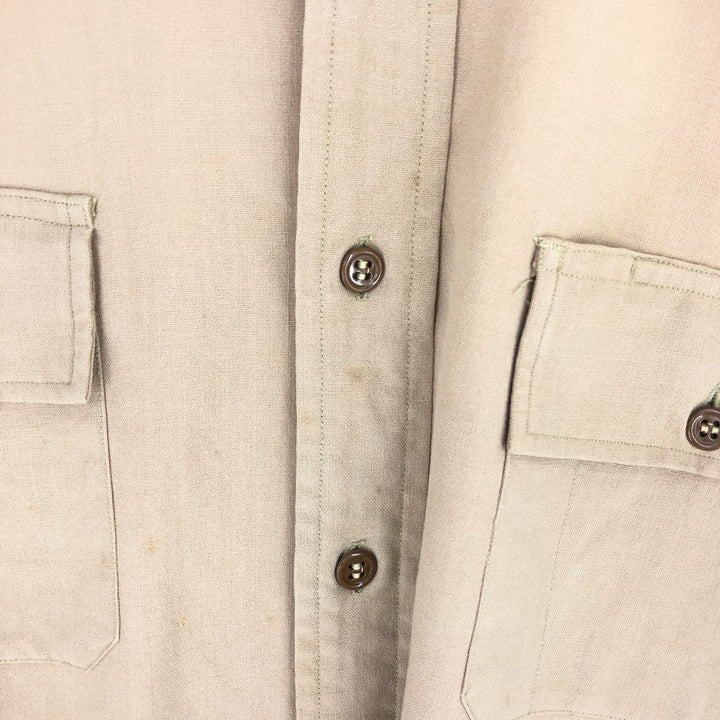 70'S ARMY OFFICERS Military Officer Shirt Made in USA Men's L Vintage /eaa440989