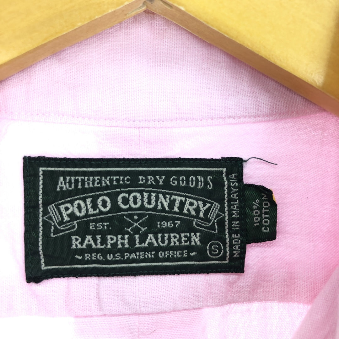 90'S Ralph Lauren POLO COUNTRY short sleeve button down shirt men's S vintage /eaa441007