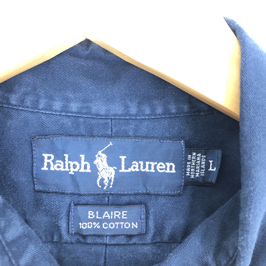 Ralph Lauren short sleeve button down shirt, men's L /eaa441012
