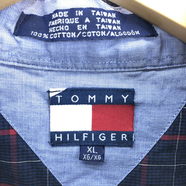 Tommy Hilfiger Short Sleeve Button Down Check Shirt Men's XL /eaa441044