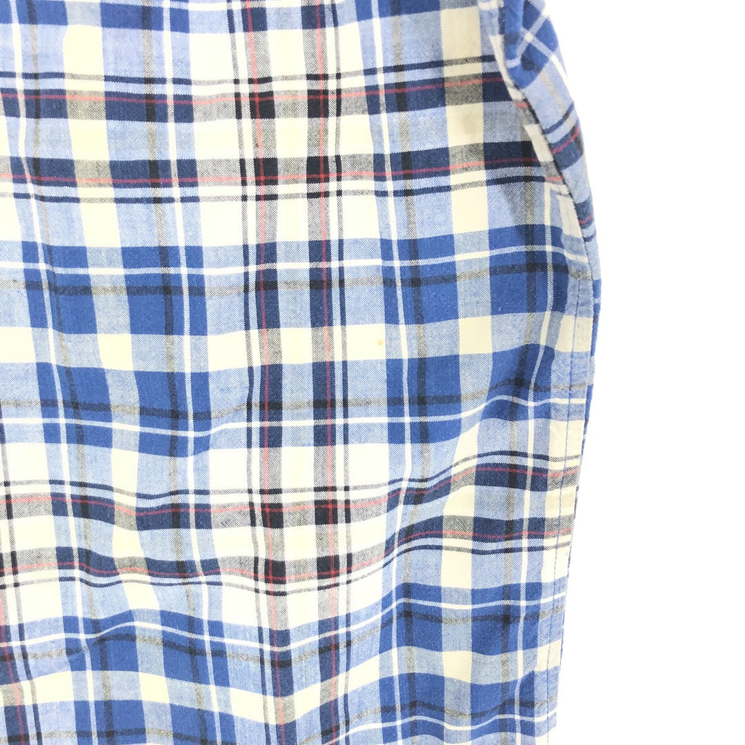 Dickies Check Pattern Short Sleeve Open Collar Cotton Shirt Men's XL /eaa441048