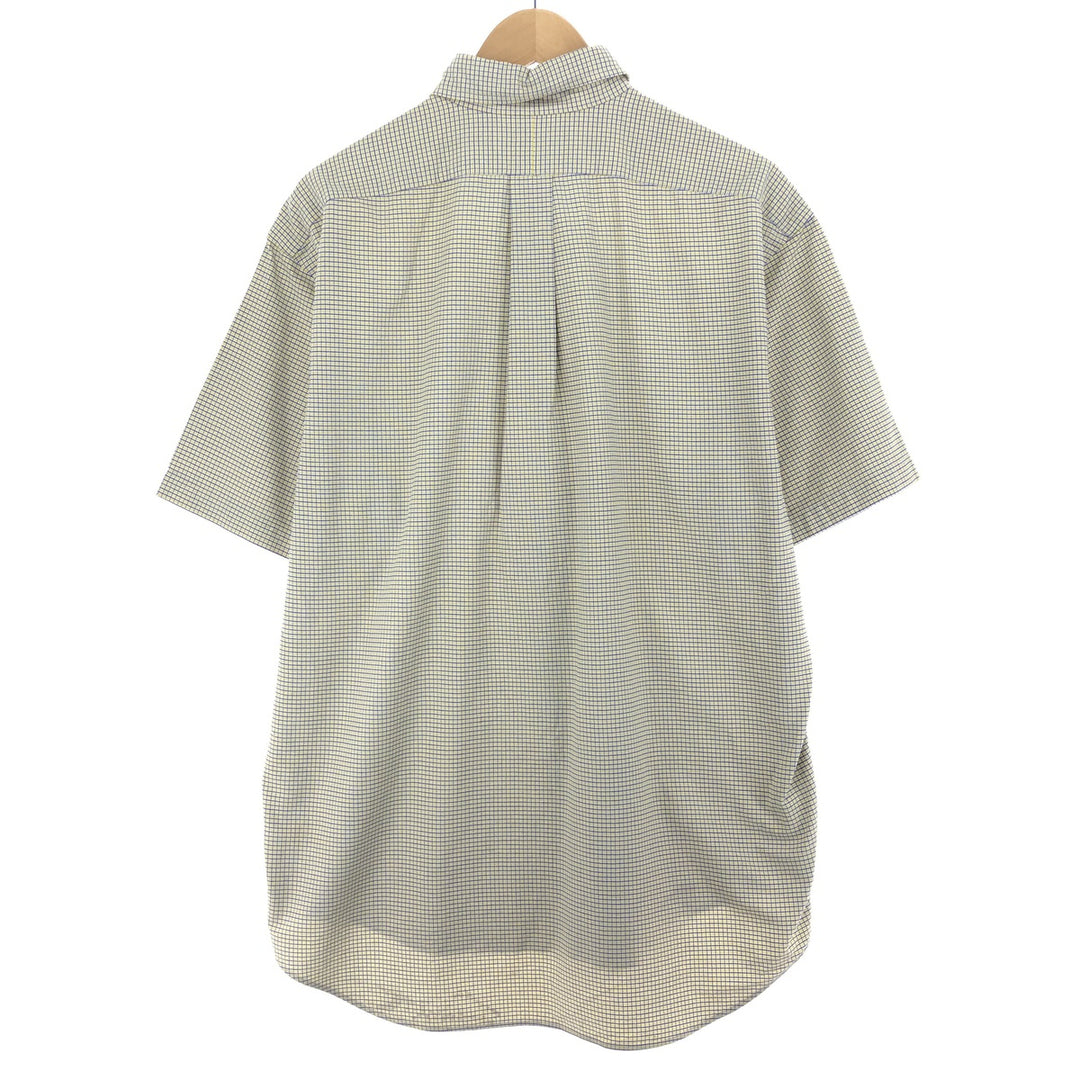 Ralph Lauren BLAKE short sleeve button down check shirt men's L /eaa441053