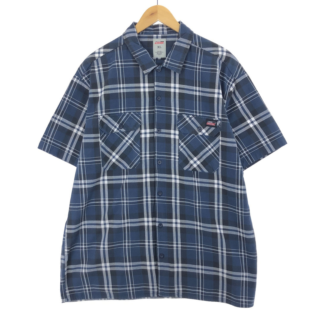 Dickies Short Sleeve Check Shirt Men's XL /eaa441054