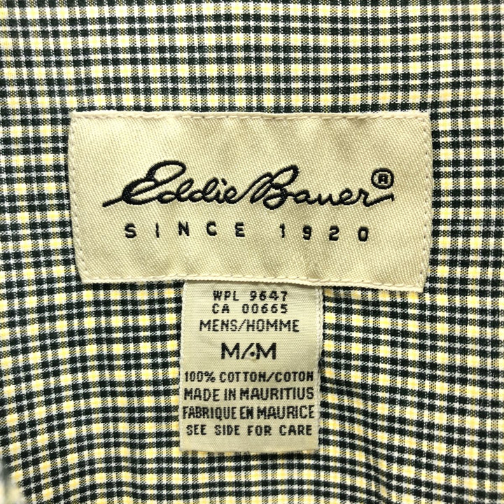 Eddie Bauer Short Sleeve Button Down Check Shirt Men's M /eaa441059