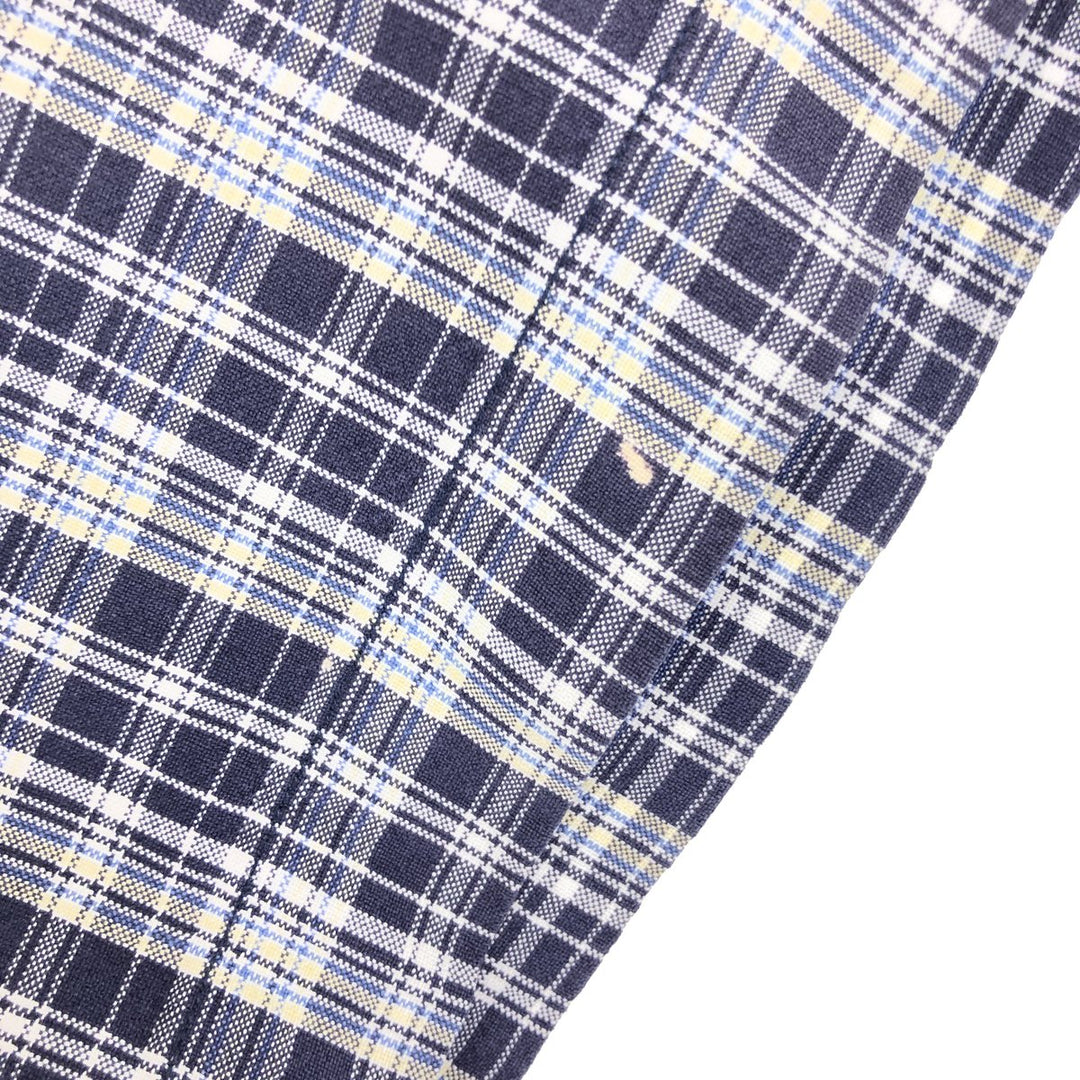 00'S Eddie Bauer short sleeve button down check shirt men's L /eaa441149