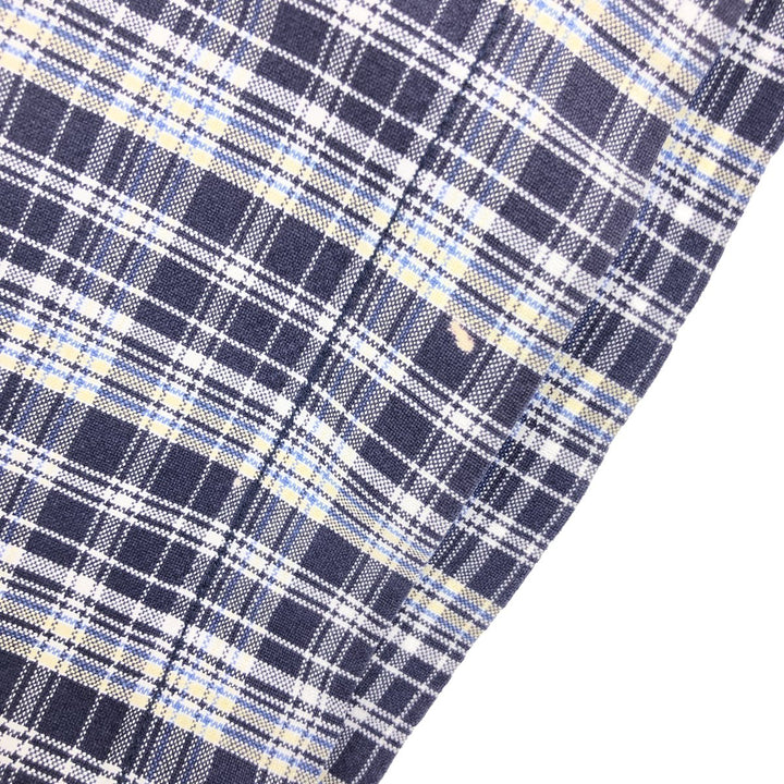 00'S Eddie Bauer short sleeve button down check shirt men's L /eaa441149
