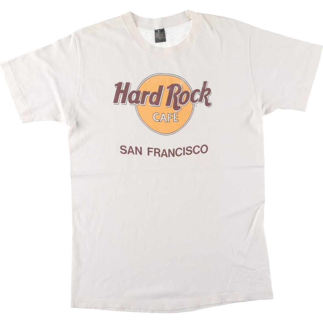 80'S Anvil HARD ROCK CAFE SAN FRANCISCO Advertising T-shirt Made in USA Women's L /eaa441191