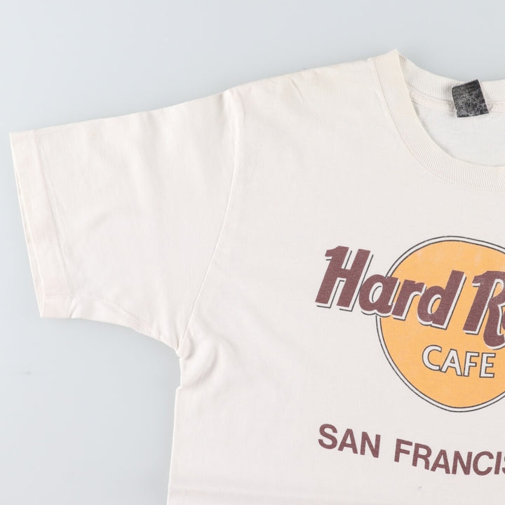 80'S Anvil HARD ROCK CAFE SAN FRANCISCO Advertising T-shirt Made in USA Women's L /eaa441191