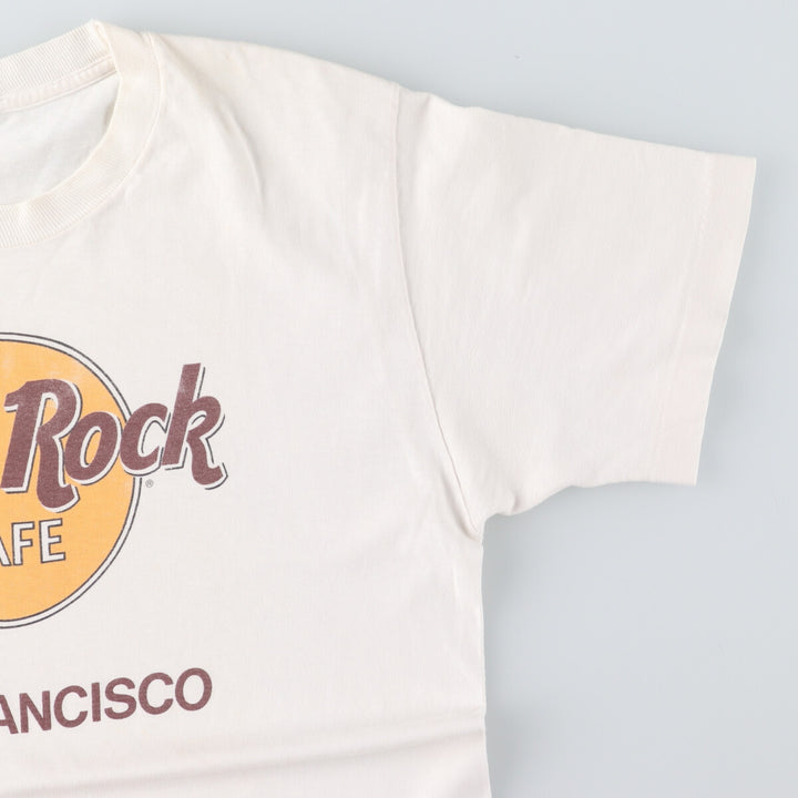 80'S Anvil HARD ROCK CAFE SAN FRANCISCO Advertising T-shirt Made in USA Women's L /eaa441191