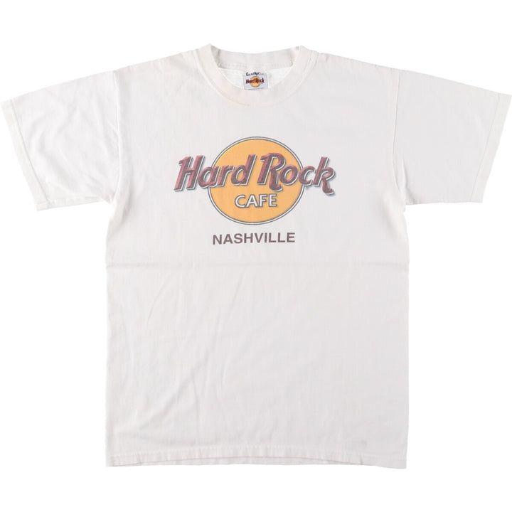 90'S Hard Rock Cafe NASHVILLE Advertising T-shirt Women's L Vintage /eaa441192