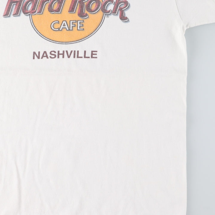 90'S Hard Rock Cafe NASHVILLE Advertising T-shirt Women's L Vintage /eaa441192