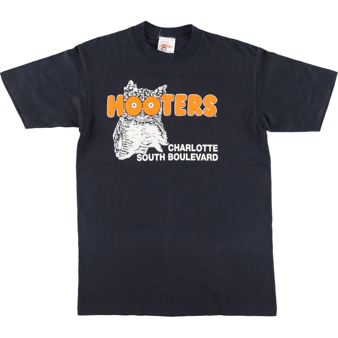 90'S HOOTERS Advertising T-shirt Made in USA Women's M Vintage /eaa441194