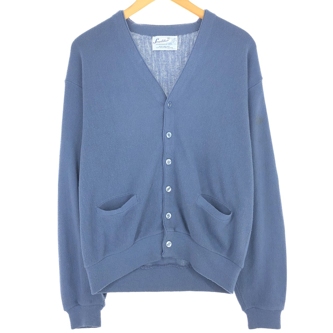 70'S Scudder Acrylic Knit Cardigan Made in USA Men's XL Vintage /eaa441313