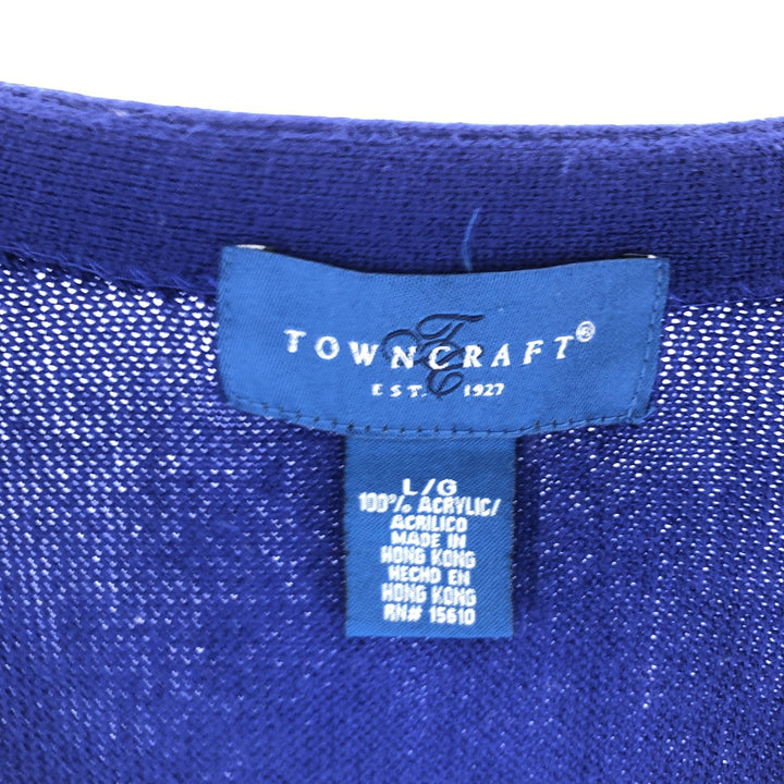 TOWNCRAFT Acrylic Knit Cardigan Men's L /eaa441319