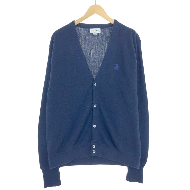 IZOD Acrylic Knit Cardigan Made in USA Men's L /eaa441322