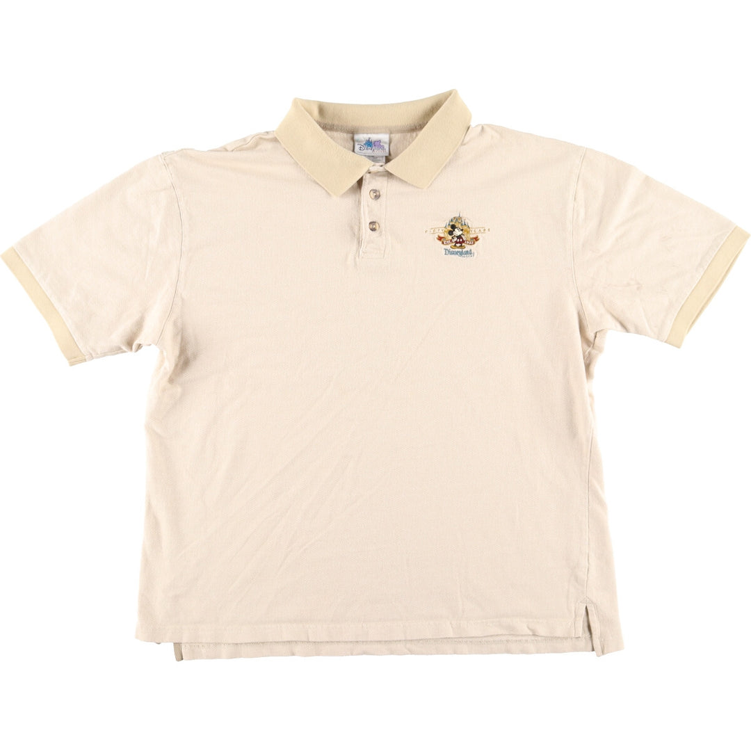Disneyland RESORT MICKEY MOUSE Mickey Mouse short sleeve polo shirt men's XL /eaa441387