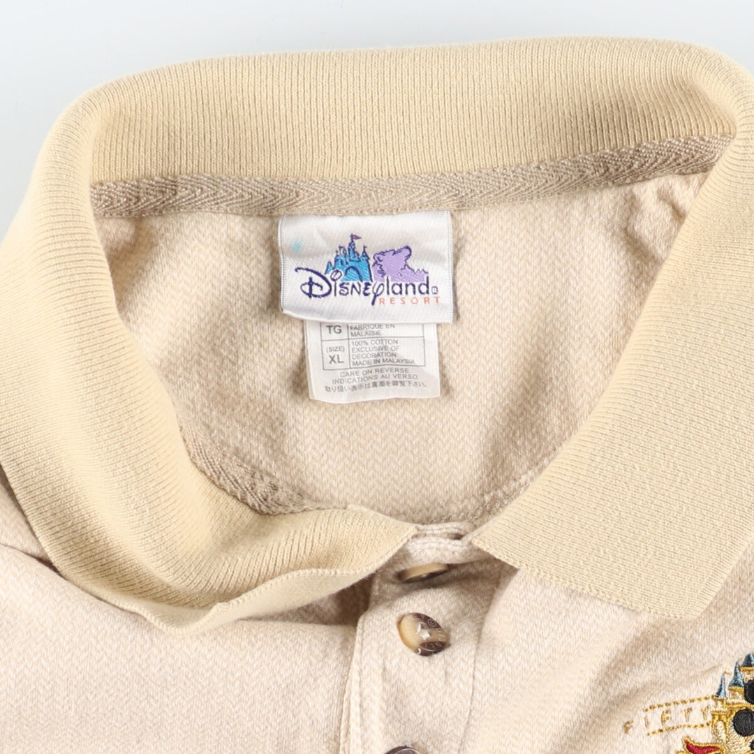 Disneyland RESORT MICKEY MOUSE Mickey Mouse short sleeve polo shirt men's XL /eaa441387