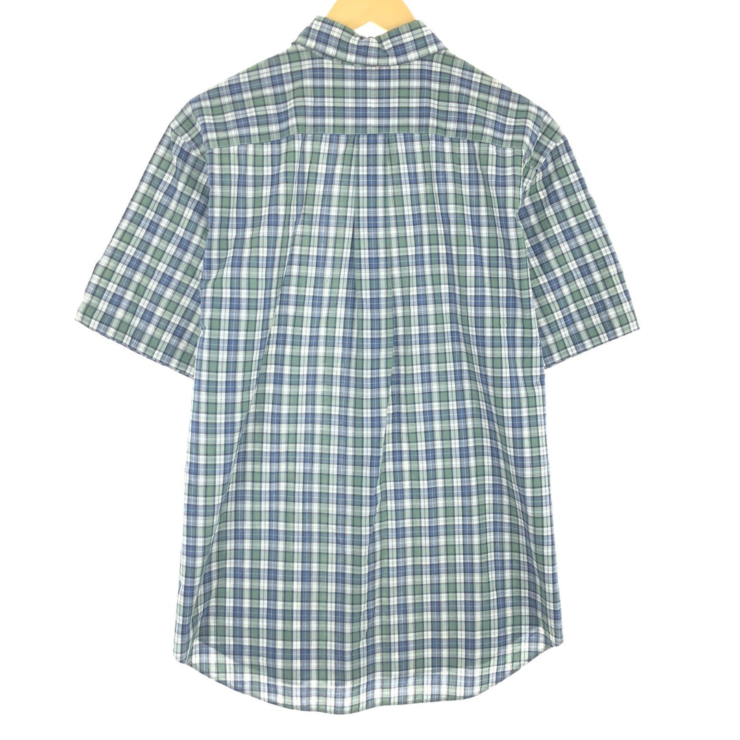 Ralph Lauren Classic Fit short sleeve button down check shirt for men, size L /eaa441440
